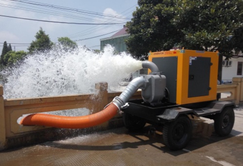 拖车式大流量应急移动排水泵站500m³/h