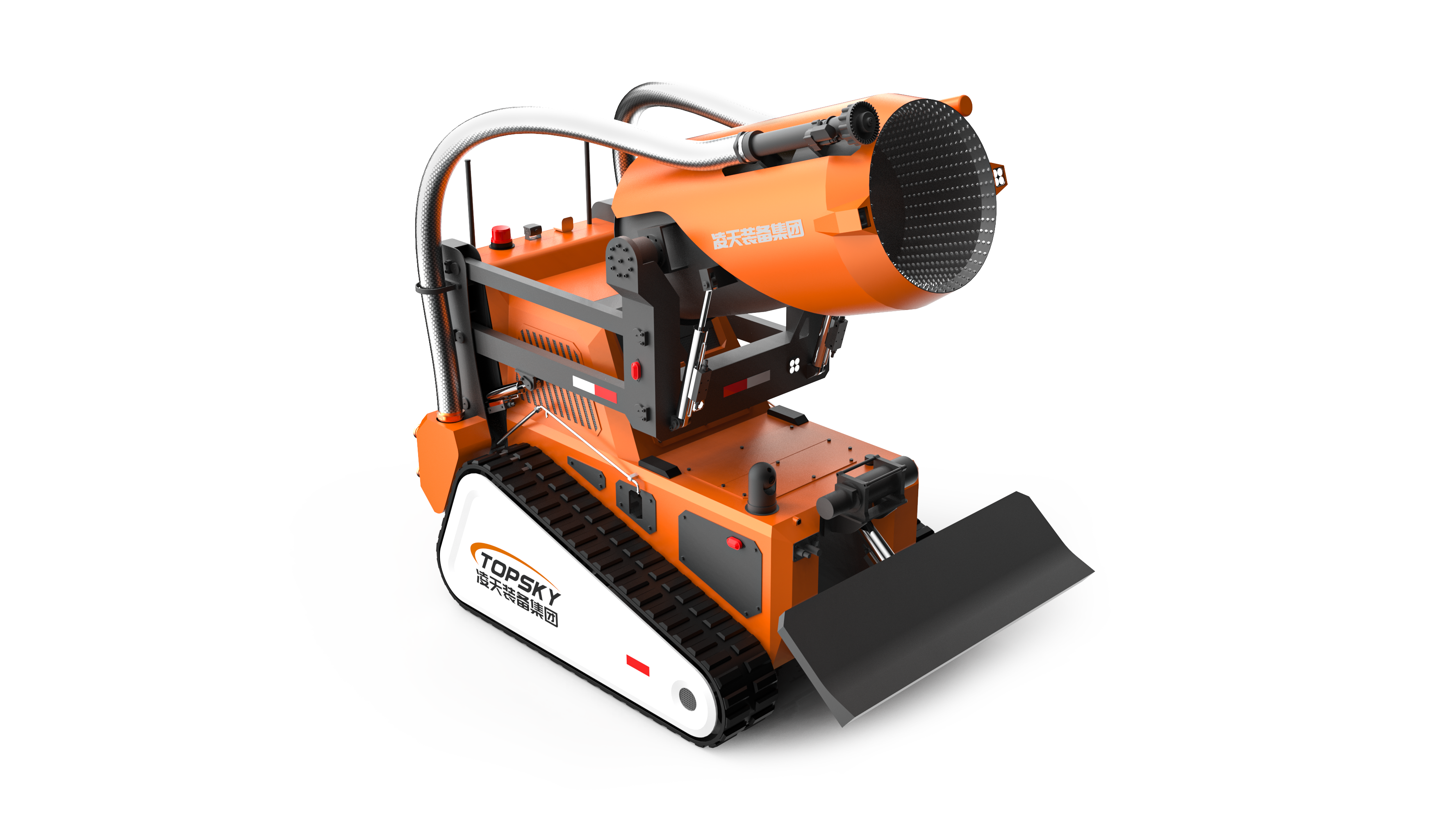 消防排烟灭火机器人 （油动液压、80国产消防水炮）