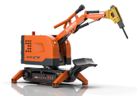 破拆机器人（音视频传输、环境气体探测+配备破碎锤、圆盘锯、液压剪、夹抓装置等属具，具有破拆、切割、剪切、抓取等功能）